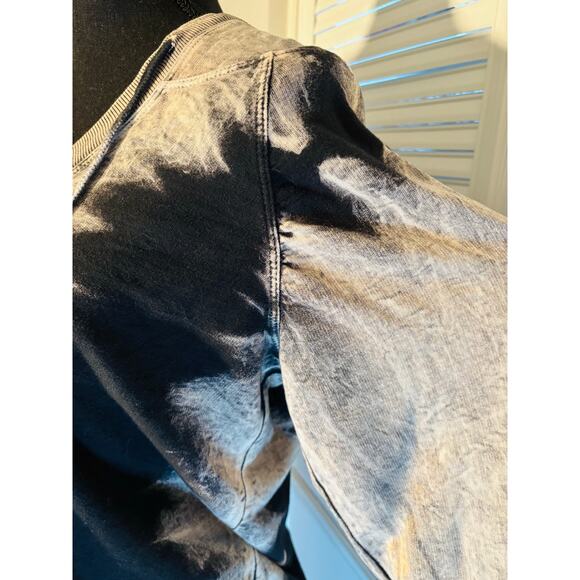 HARD TAIL FOREVER Pullover TieDye Mineral Wash V Neck Slouchy Hoodie Street Wear - Picture 2 of 10